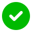 Green circle with a white checkmark indicating verified or approved status for Hose Bros Inc. pressure washing services in Hollyville, DE